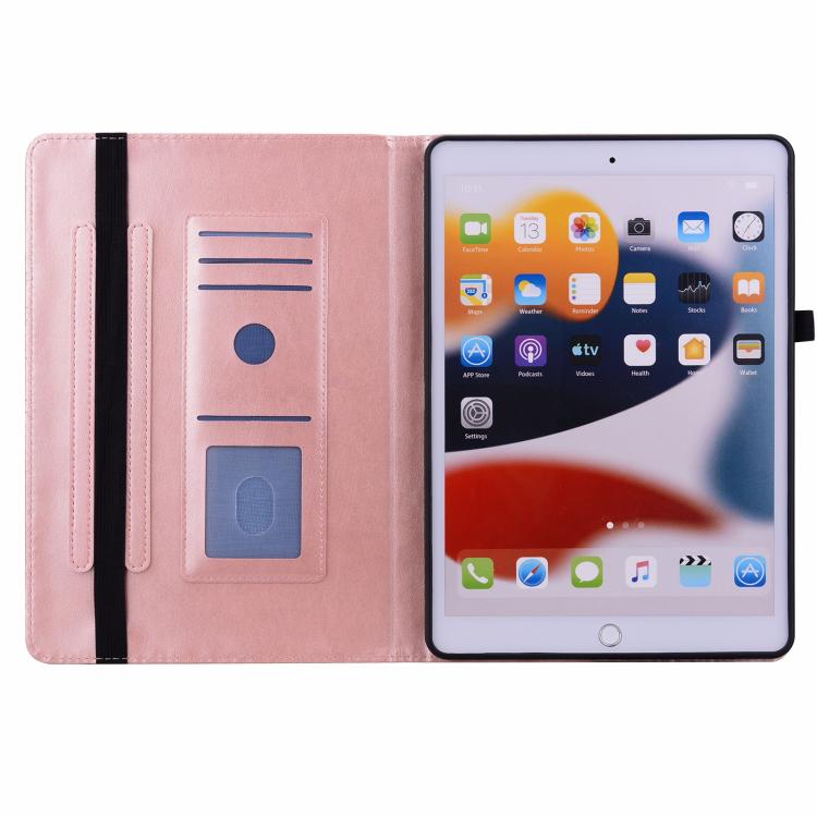 Floral Embossed Pattern Vegan Leather Tablet Case with Sleep/Wake-up, For iPad Air 13 2026/2025/2024, For iPad Air 11 2024/2025/2026, For iPad Pro 11 2024 / 2025, For iPad 2025 / 2022, For iPad mini 6 / mini 2024, For iPad 10.2 2019/2020/2021          ...