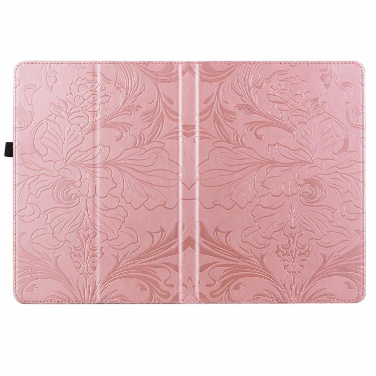 Floral Embossed Pattern Vegan Leather Tablet Case with Sleep/Wake-up, For iPad Air 13 2026/2025/2024, For iPad Air 11 2024/2025/2026, For iPad Pro 11 2024 / 2025, For iPad 2025 / 2022, For iPad mini 6 / mini 2024, For iPad 10.2 2019/2020/2021          ...