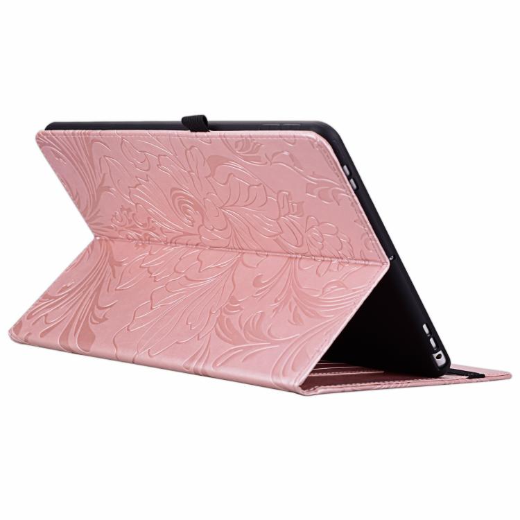 Floral Embossed Pattern Vegan Leather Tablet Case with Sleep/Wake-up, For iPad Air 13 2026/2025/2024, For iPad Air 11 2024/2025/2026, For iPad Pro 11 2024 / 2025, For iPad 2025 / 2022, For iPad mini 6 / mini 2024, For iPad 10.2 2019/2020/2021          ...
