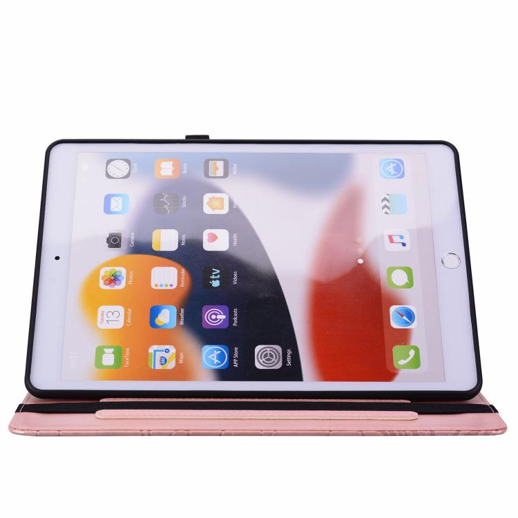 Floral Embossed Pattern Vegan Leather Tablet Case with Sleep/Wake-up, For iPad Air 13 2026/2025/2024, For iPad Air 11 2024/2025/2026, For iPad Pro 11 2024 / 2025, For iPad 2025 / 2022, For iPad mini 6 / mini 2024, For iPad 10.2 2019/2020/2021          ...