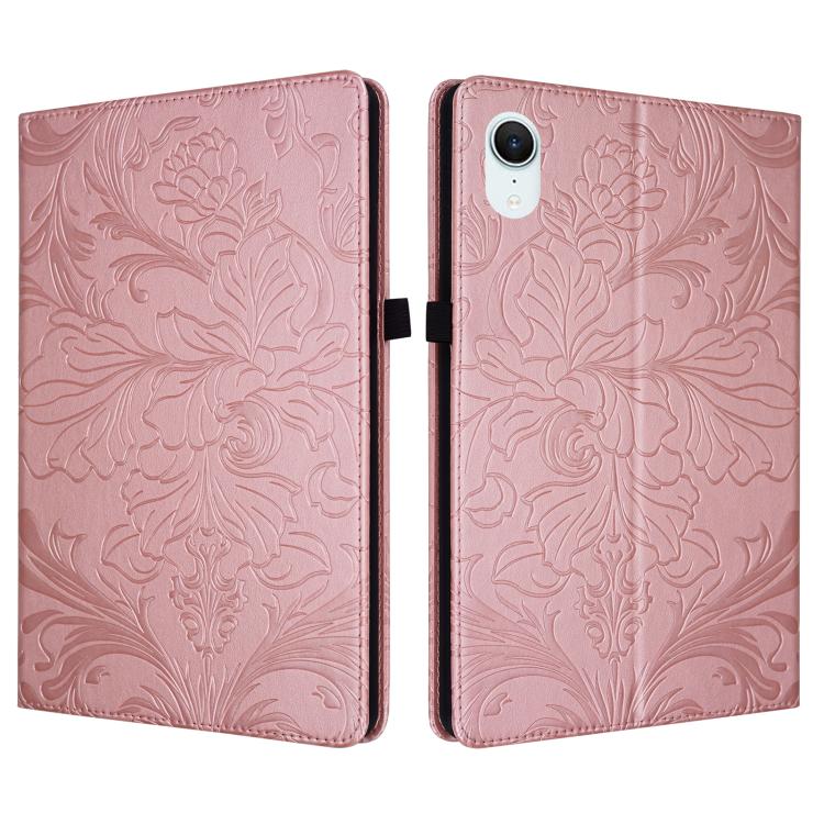 Floral Embossed Pattern Vegan Leather Tablet Case with Sleep/Wake-up, For iPad Air 13 2026/2025/2024, For iPad Air 11 2024/2025/2026, For iPad Pro 11 2024 / 2025, For iPad 2025 / 2022, For iPad mini 6 / mini 2024, For iPad 10.2 2019/2020/2021          ...