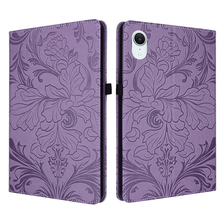 Floral Embossed Pattern Vegan Leather Tablet Case with Sleep/Wake-up, For iPad Air 13 2026/2025/2024, For iPad Air 11 2024/2025/2026, For iPad Pro 11 2024 / 2025, For iPad 2025 / 2022, For iPad mini 6 / mini 2024, For iPad 10.2 2019/2020/2021          ...