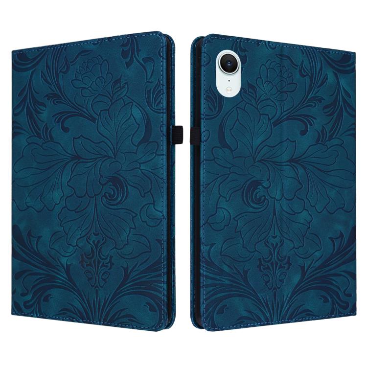 Floral Embossed Pattern Vegan Leather Tablet Case with Sleep/Wake-up, For iPad Air 13 2026/2025/2024, For iPad Air 11 2024/2025/2026, For iPad Pro 11 2024 / 2025, For iPad 2025 / 2022, For iPad mini 6 / mini 2024, For iPad 10.2 2019/2020/2021          ...