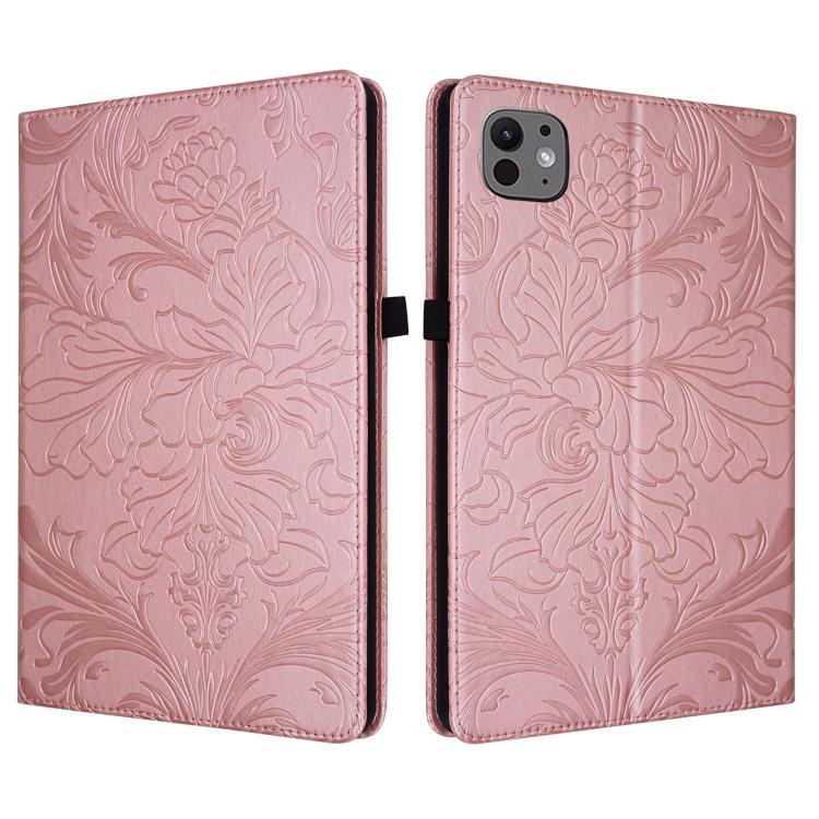 Floral Embossed Pattern Vegan Leather Tablet Case with Sleep/Wake-up, For iPad Air 13 2026/2025/2024, For iPad Air 11 2024/2025/2026, For iPad Pro 11 2024 / 2025, For iPad 2025 / 2022, For iPad mini 6 / mini 2024, For iPad 10.2 2019/2020/2021          ...