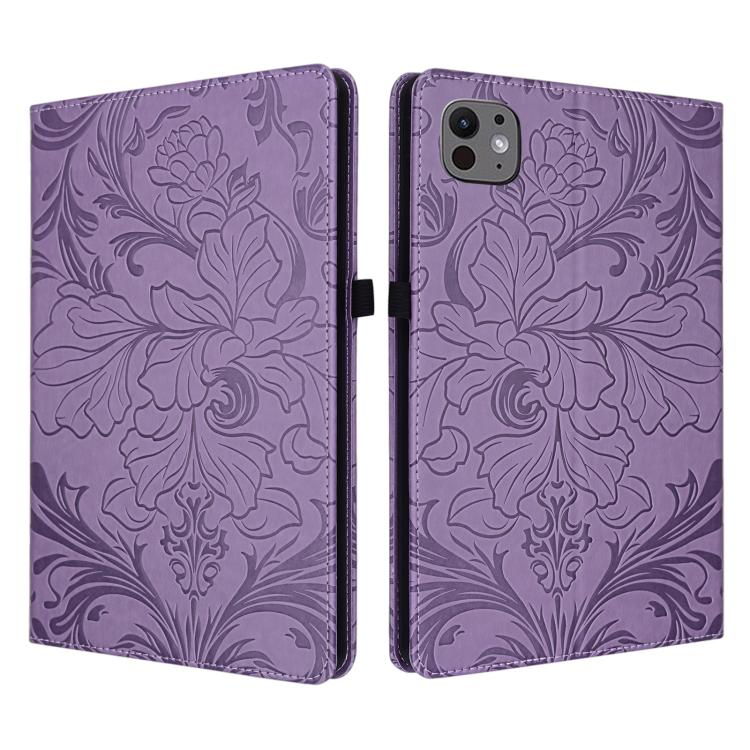Floral Embossed Pattern Vegan Leather Tablet Case with Sleep/Wake-up, For iPad Air 13 2026/2025/2024, For iPad Air 11 2024/2025/2026, For iPad Pro 11 2024 / 2025, For iPad 2025 / 2022, For iPad mini 6 / mini 2024, For iPad 10.2 2019/2020/2021          ...