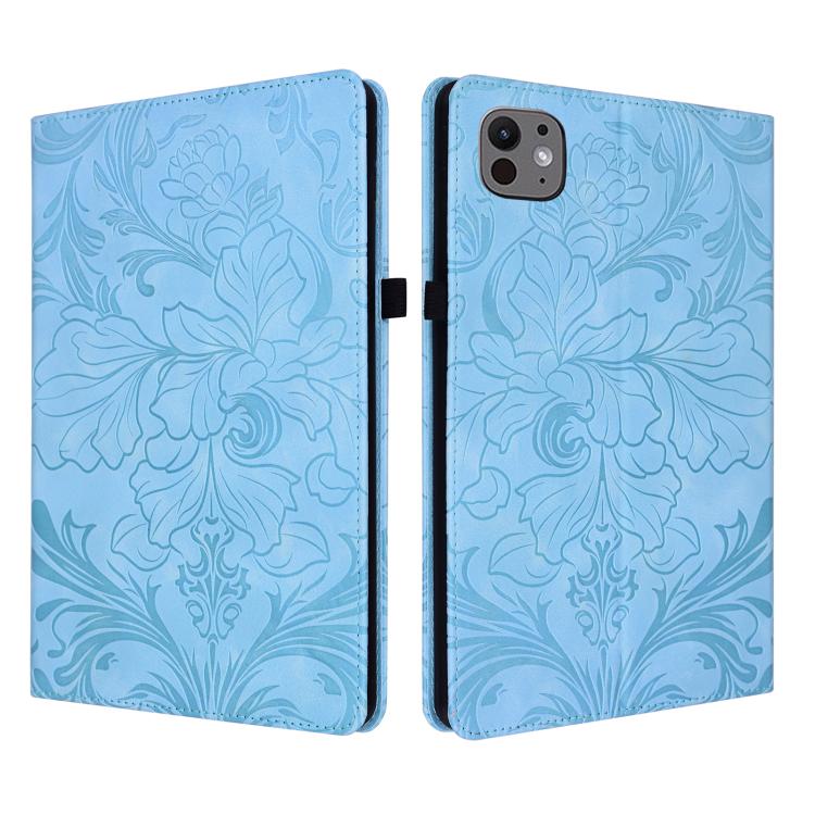 Floral Embossed Pattern Vegan Leather Tablet Case with Sleep/Wake-up, For iPad Air 13 2026/2025/2024, For iPad Air 11 2024/2025/2026, For iPad Pro 11 2024 / 2025, For iPad 2025 / 2022, For iPad mini 6 / mini 2024, For iPad 10.2 2019/2020/2021          ...