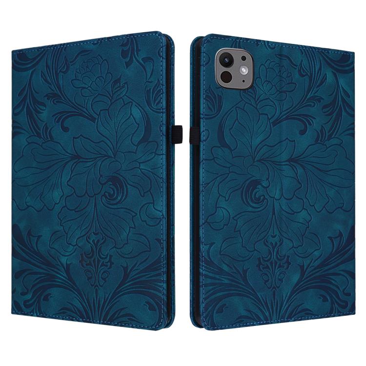 Floral Embossed Pattern Vegan Leather Tablet Case with Sleep/Wake-up, For iPad Air 13 2026/2025/2024, For iPad Air 11 2024/2025/2026, For iPad Pro 11 2024 / 2025, For iPad 2025 / 2022, For iPad mini 6 / mini 2024, For iPad 10.2 2019/2020/2021          ...