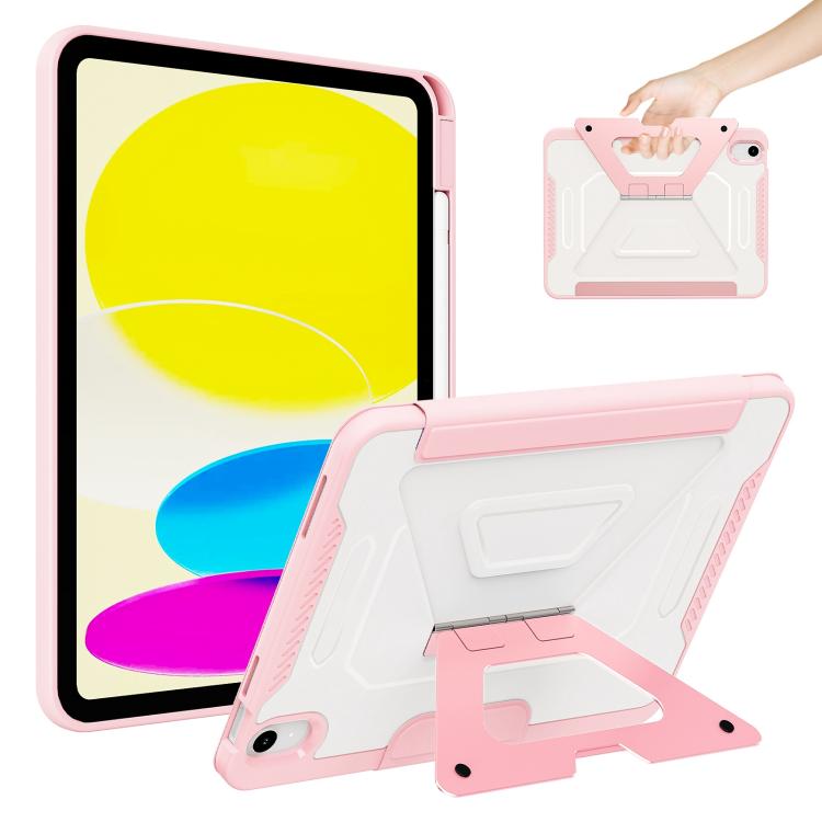 Tri-fold Pivot Holder Flip Vegan Leather Tablet Case with Pen Slot, For iPad Air 11 2026 / 2025 / 2024, For iPad 2025 / 2022