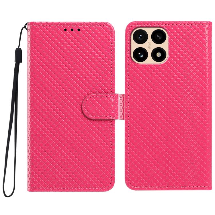 Mirrored Buckle Vegan Leather Phone Case with Small Black Cord, For Xiaomi 15T Pro 5G, For Xiaomi 15T 5G, For Xiaomi 15S Pro, For Xiaomi 15 Ultra