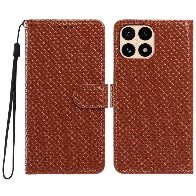 Mirrored Buckle Vegan Leather Phone Case with Small Black Cord, For Xiaomi 15T Pro 5G, For Xiaomi 15T 5G, For Xiaomi 15S Pro, For Xiaomi 15 Ultra