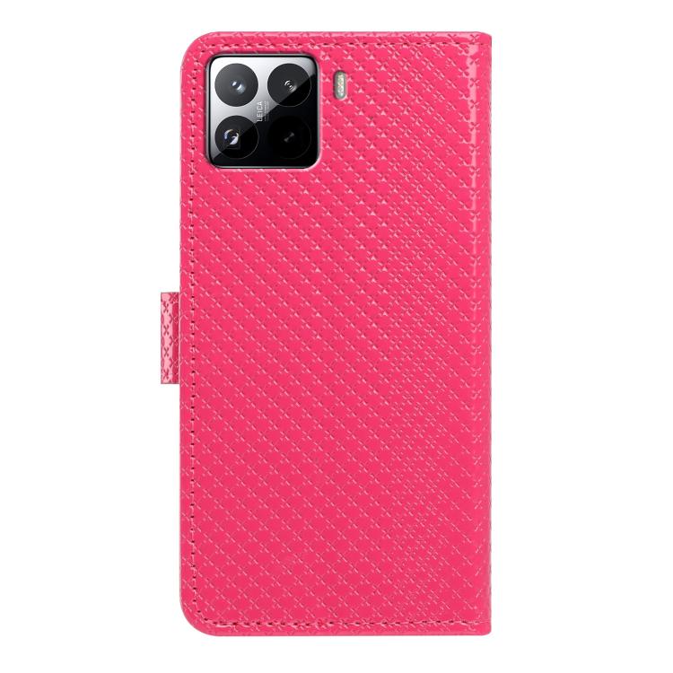 Mirrored Buckle Vegan Leather Phone Case with Small Black Cord, For Xiaomi 15T Pro 5G, For Xiaomi 15T 5G, For Xiaomi 15S Pro, For Xiaomi 15 Ultra