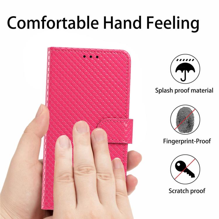Mirrored Buckle Vegan Leather Phone Case with Small Black Cord, For Xiaomi 15T Pro 5G, For Xiaomi 15T 5G, For Xiaomi 15S Pro, For Xiaomi 15 Ultra