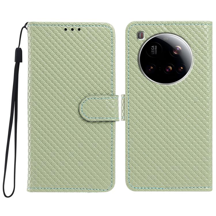 Mirrored Buckle Vegan Leather Phone Case with Small Black Cord, For Xiaomi 15T Pro 5G, For Xiaomi 15T 5G, For Xiaomi 15S Pro, For Xiaomi 15 Ultra