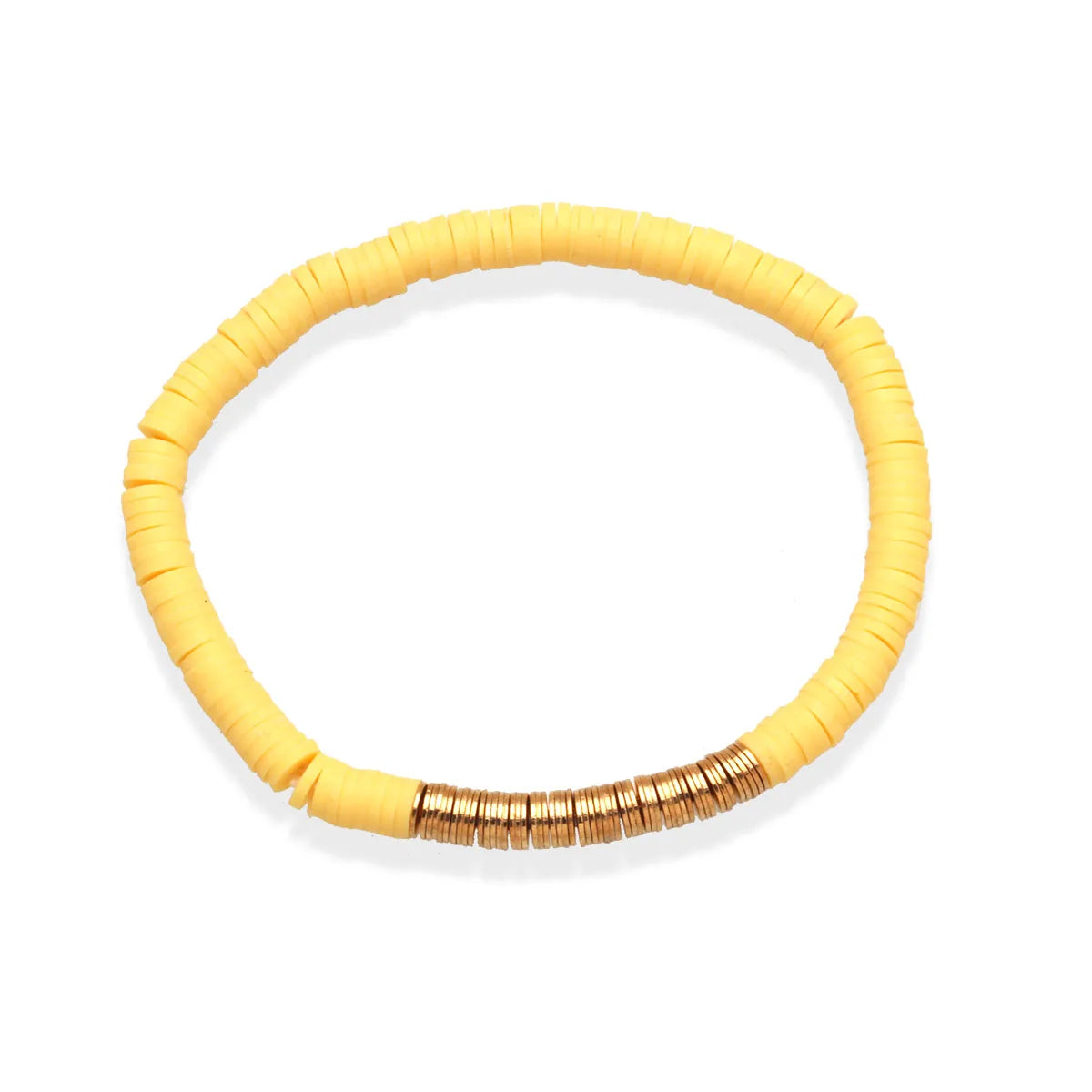 Hemasa 5mm  Polymer Clay Heishi Beads Stretch Bracelet Women /Girl