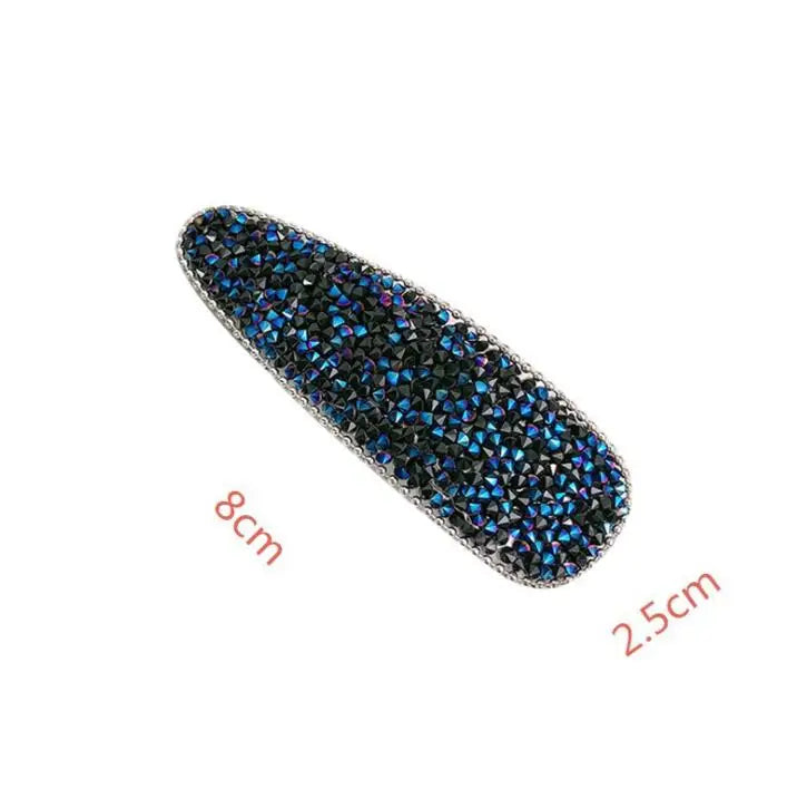 Hemasa 4Pcs Large snap hair clip For Women /Large Barrettes Shiny Hairpins Hairgrips Gold Black Clips For Hair Jewelry Hair Accesories