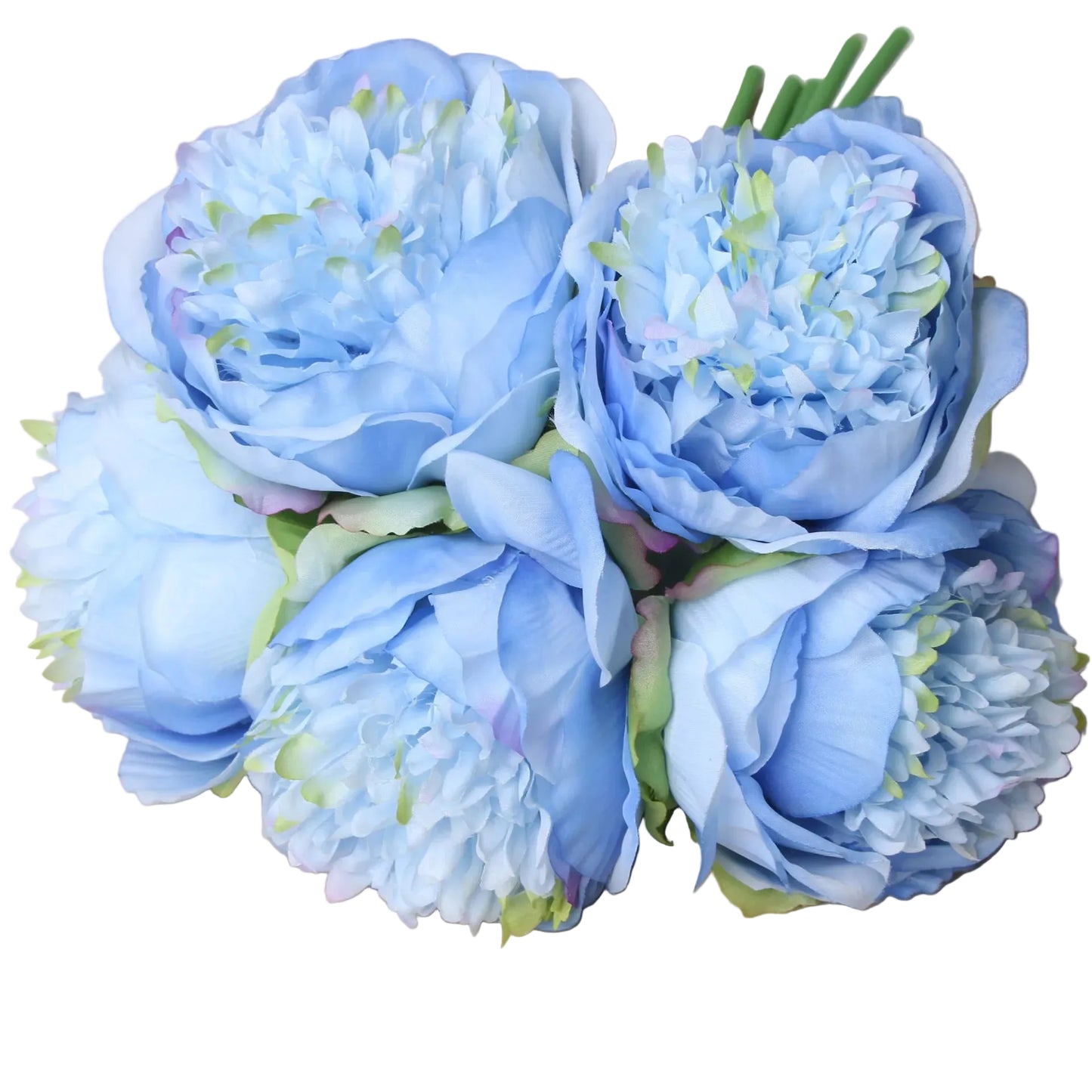Tejesa 5 Big Heads 11cm Diameter Rose Pink Peony Artificial Flowers Bouquet Fake Flower for Home Bride Wedding Decoration Marriage Decor