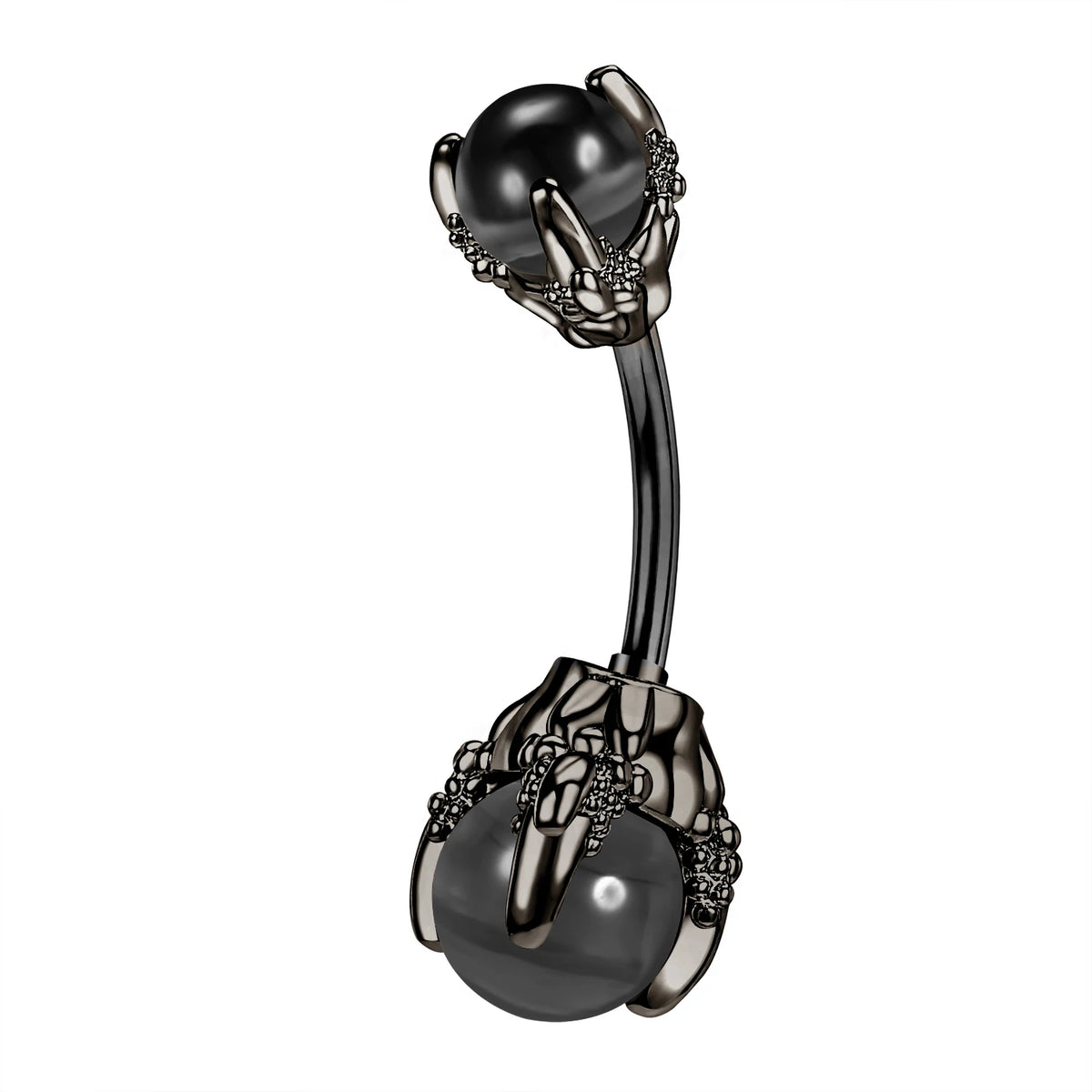 ZS 14G Bat Belly Button Ring Crystal Bat Navel Piercing Black Plated Body Piercing  Red Zircon Bat Belly Piercing Jewelry Women