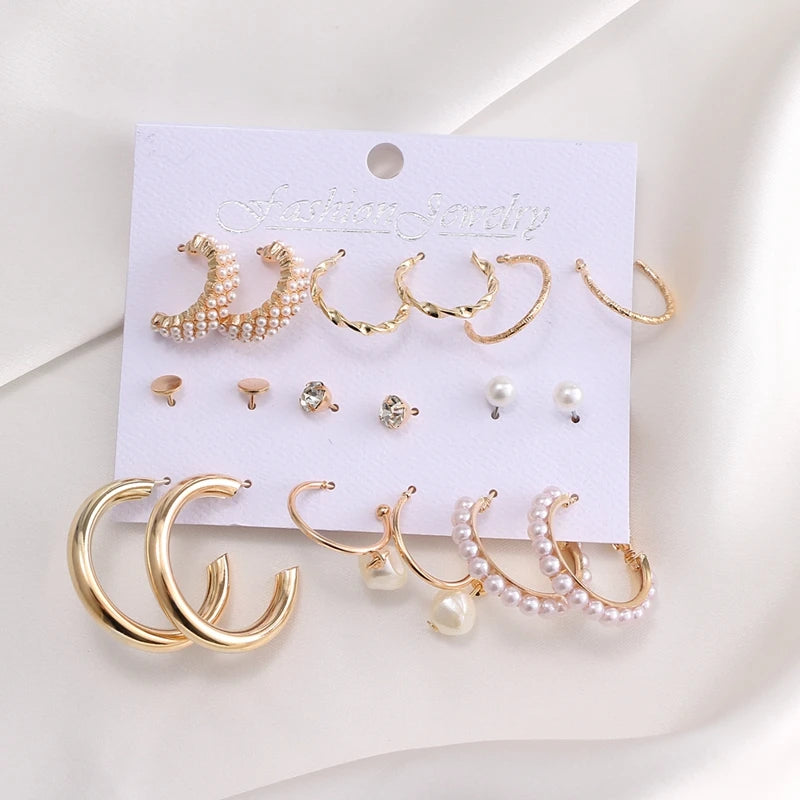 Hemasa  Vintage Pearl Long Tassel Butterfly Dangle Drop  Hoop Earrings For Women