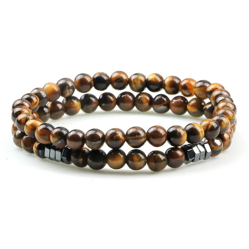 Hemasa 6mm  Beads Stone Bracelets For Women/Girls