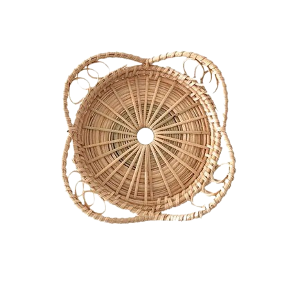 Hemasa Rattan Hand-Woven Coaster Teapot Placemat  for  Dining Table (Set of 4)