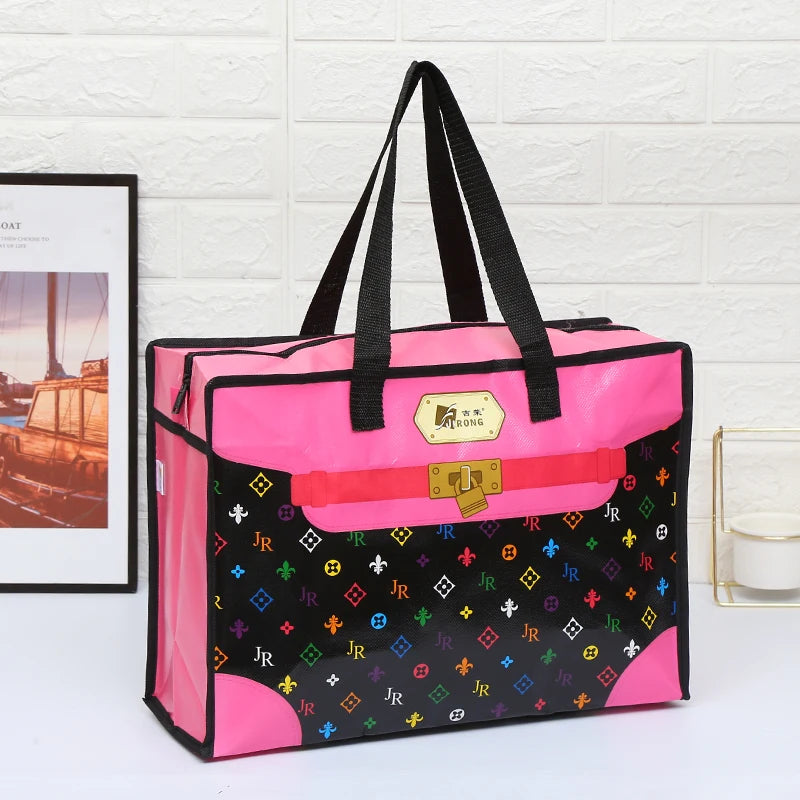 Hemasa Shopping Bag Foldable Reusable Tote Folding Pouch Travel Non-woven Bathroom Storage Bag