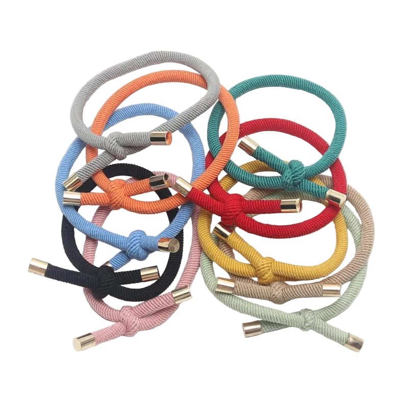 Tejesa 20PCS Women Elastic Hair Rubber Bands High Quality Girls Hair Bands Hair Scrunchies Gold Plated  Hair Accessories Hair Gum/Tie