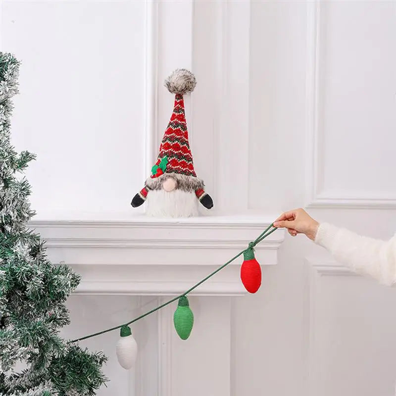 Hemasa Garland Pom Pendant Xmas Ball  Felt Christmas Wool Pastel Diy Decor Party Layout Scene Tassel Rainbow