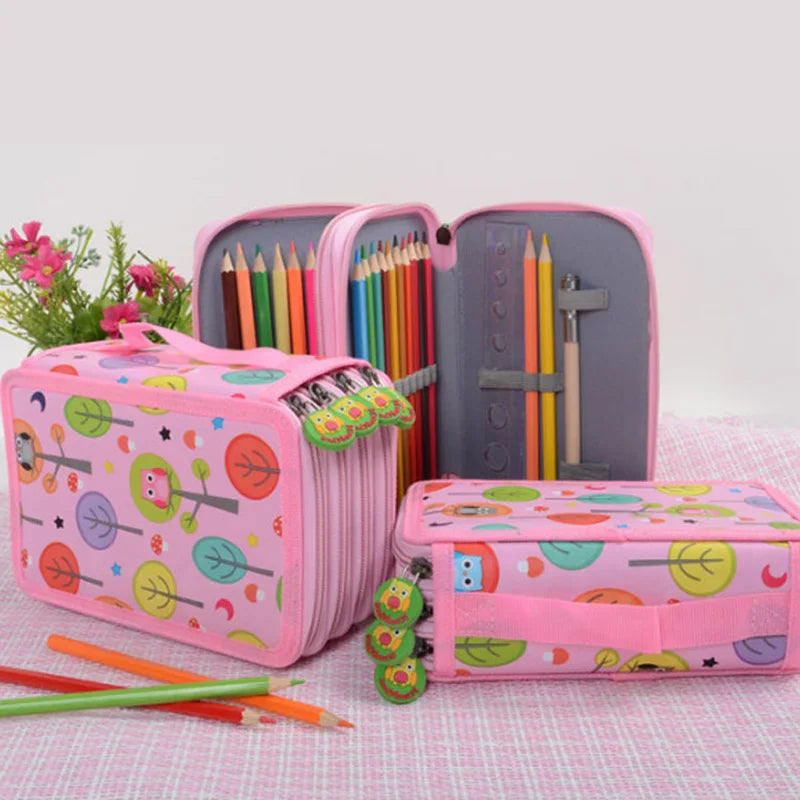 Kawaii Penal for Back to School Pencil Case Big 32 52 72 Slots Pen Box Cute Pencilcase Large Girls Boys Cartridge Bag Stationery