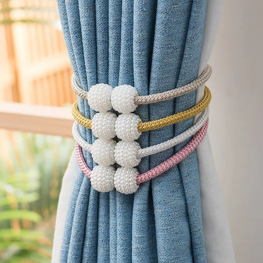 Pearl magnetic curtains modern minimalist punch free installation pearl magnetic particle tape curtain accessories home decorati