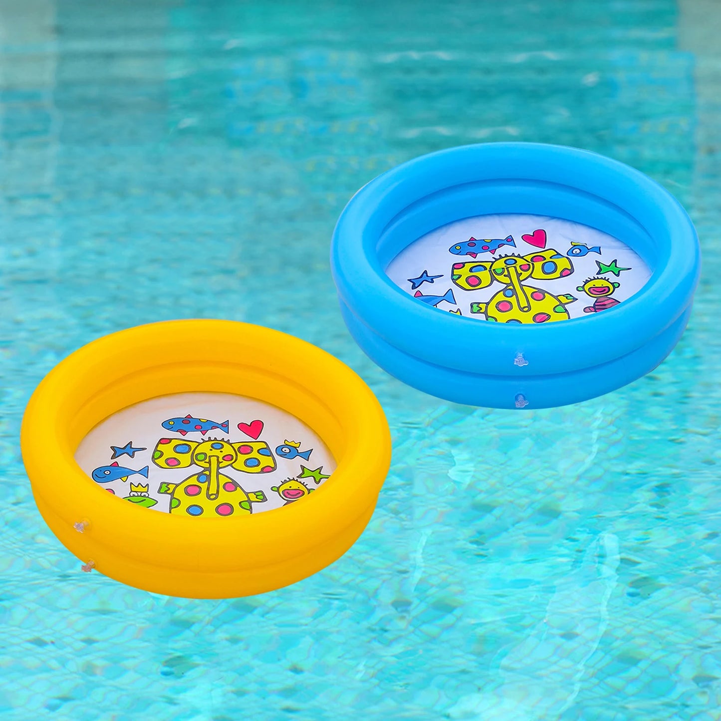 Hemasa PVC Round Kids Inflatable Swimming Pool Baby Bath Tub Family Summer Indoor Outdoor Garden Backyard Water Fun Toy Tub Durable