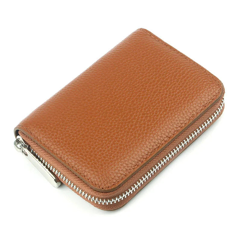 Fashion Customized Initials Genuine Leather Pebbled Zipper Wallet Women Luxury Short Coin Purse Clutch Bag Designer Women Wallet
