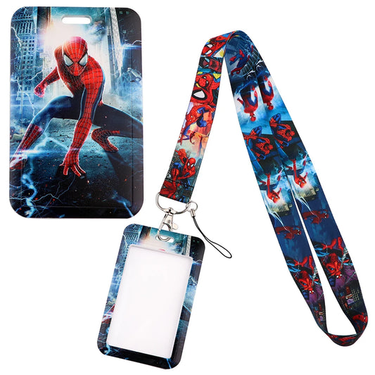 YQ437 Lanyard ID Badge Holder Card Cover Phone Rope Cartoons Neck Strap Keychain Key Holder Lariat Cool Gift