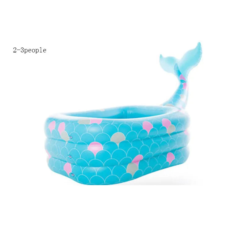 Hemasa Swan Inflatable Swimming Pool Large Adult Children's Thickened Household Pools
