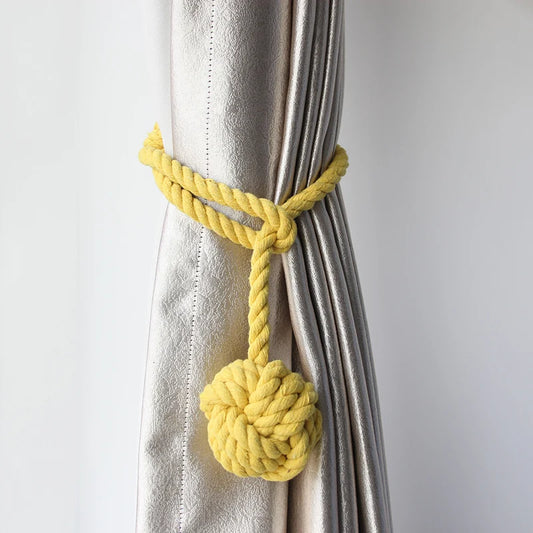 1Pc Curtain Tieback Cotton Knot Hanging Ball Home Decor Buckle Curtains Holders Embrase Rideau Cortinas Holdbacks Strap для штор