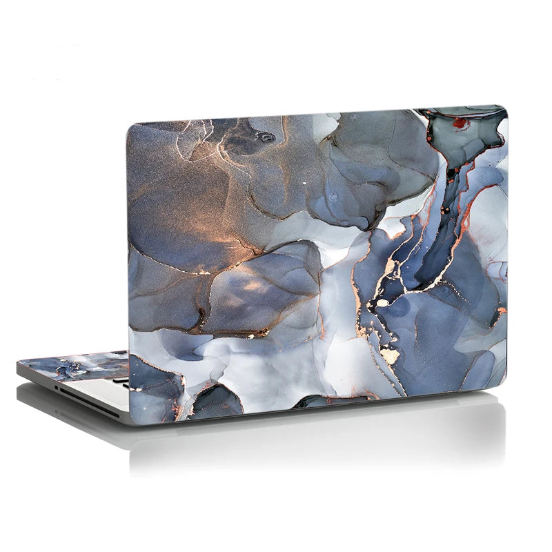 Hemasa Laptop Sticker 15.6 skin DIY Marble 15.6 Notebook Cover Decal Skins14 15.6 17 inch for MacBook Air Pro 13/HP/DELl/Lenovo