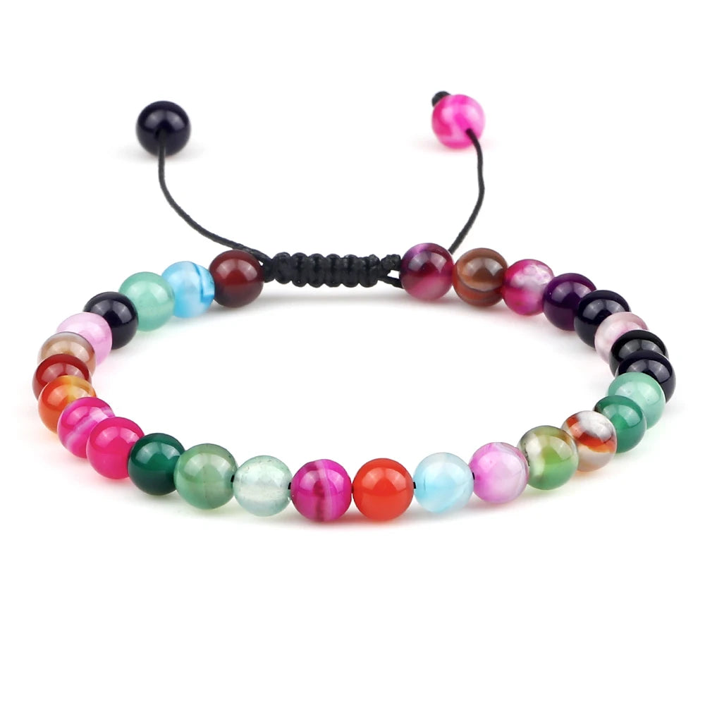 Hemasa 8mm Natural Stone Beads Bracelets