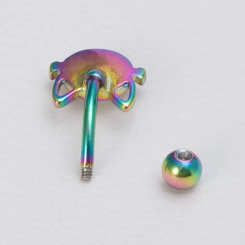 1pc Cat Belly Button Rings for Woman Navel Piercing Surgical Steel Bar Barbell Zircon Dangling Ombligo Sexy Body Belly Jewelry