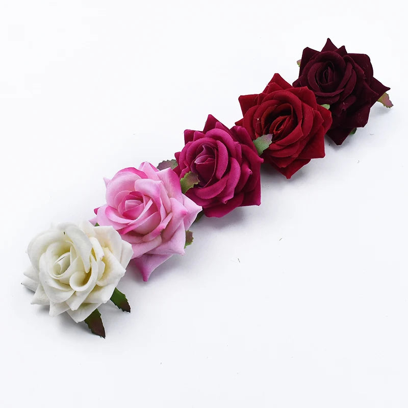 Tejesa 100 pieces  wedding decorative flowers/Roses  wall home decoration accessories Artificial flowers a cap gifts box