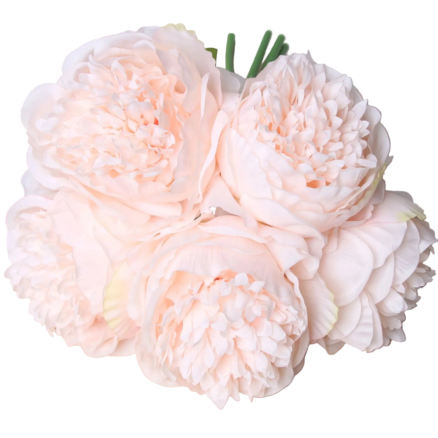 Tejesa 5 Big Heads 11cm Diameter Rose Pink Peony Artificial Flowers Bouquet Fake Flower for Home Bride Wedding Decoration Marriage Decor