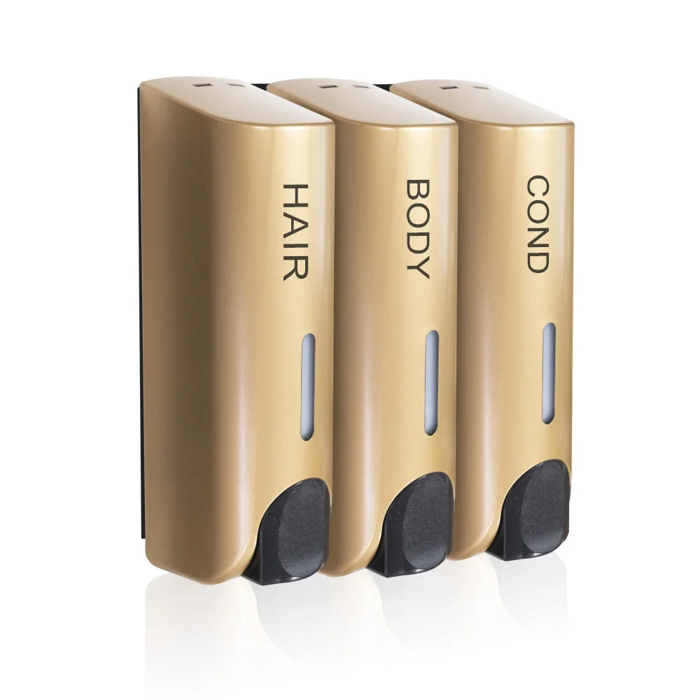 Hemasa Single/Double/Triple 350ml Soap Dispenser Wall-mount Shower Bath Shampoo Dispenser Liquid Soap Container Bathroom Accessories