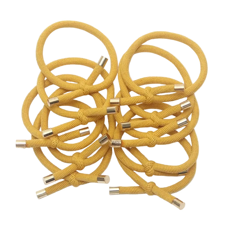 Tejesa 20PCS Women Elastic Hair Rubber Bands High Quality Girls Hair Bands Hair Scrunchies Gold Plated  Hair Accessories Hair Gum/Tie