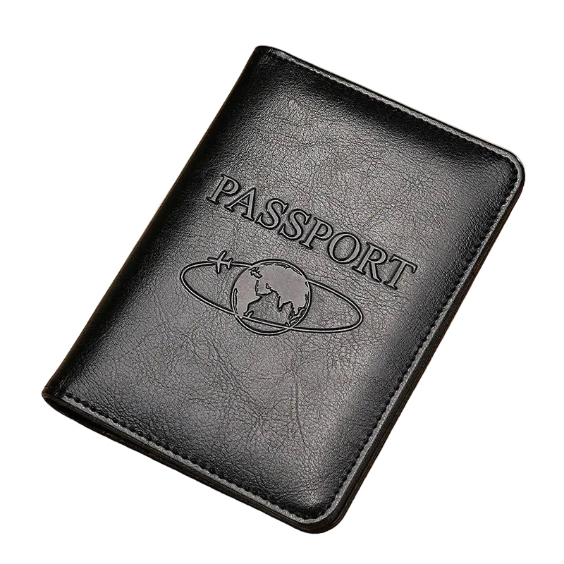 Tejesa Passport Holder RFID Blocking Genuine Leather on Cover for Passport Bag/ Multifunctional Travel Air Ticket Leather Case Wallet