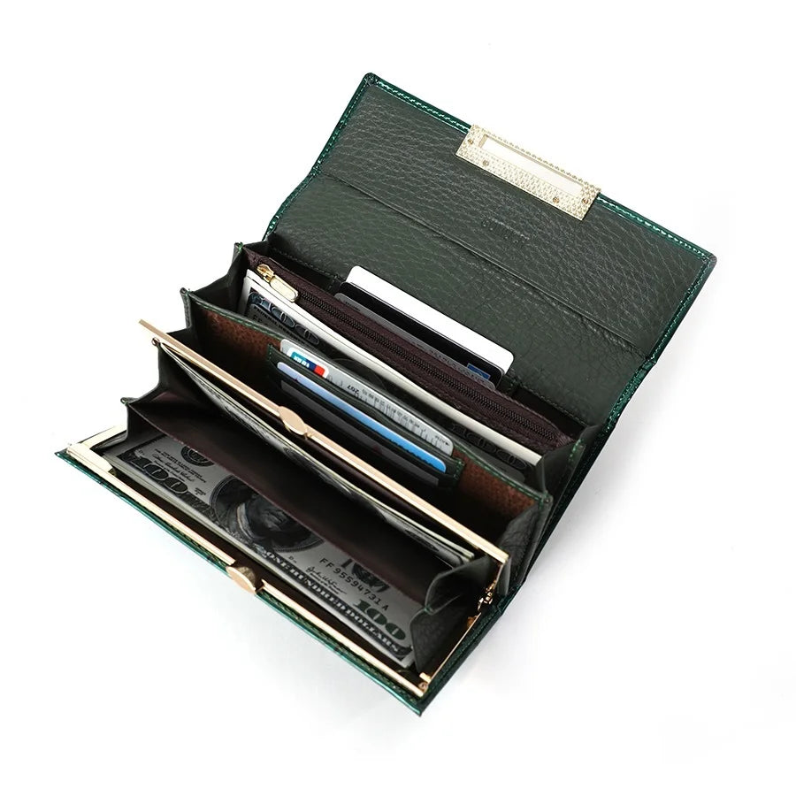Hemasa Leather Wallet  for Women / Classic Fashion Clutch Purse