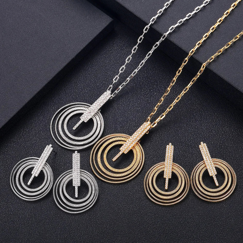 Hemasa  Zirconia Necklace Sets For Women