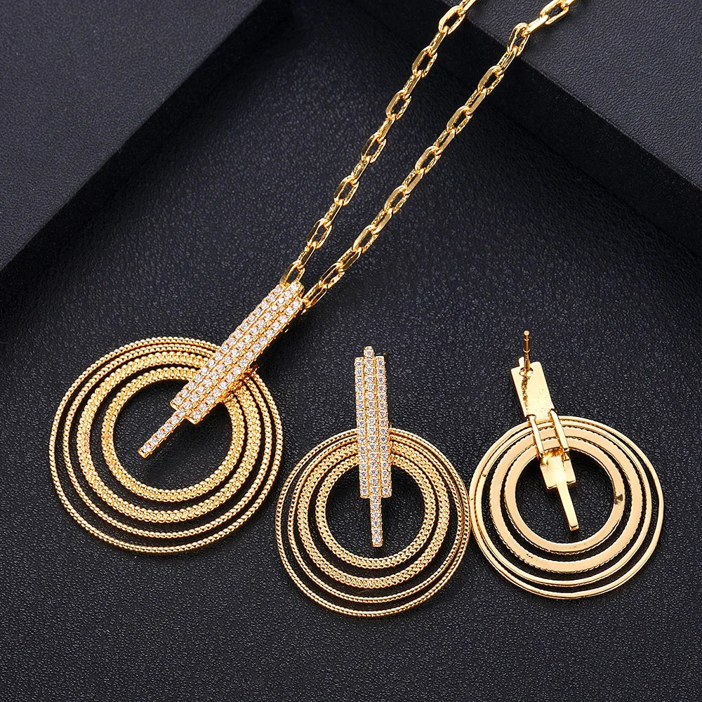 Hemasa  Zirconia Necklace Sets For Women