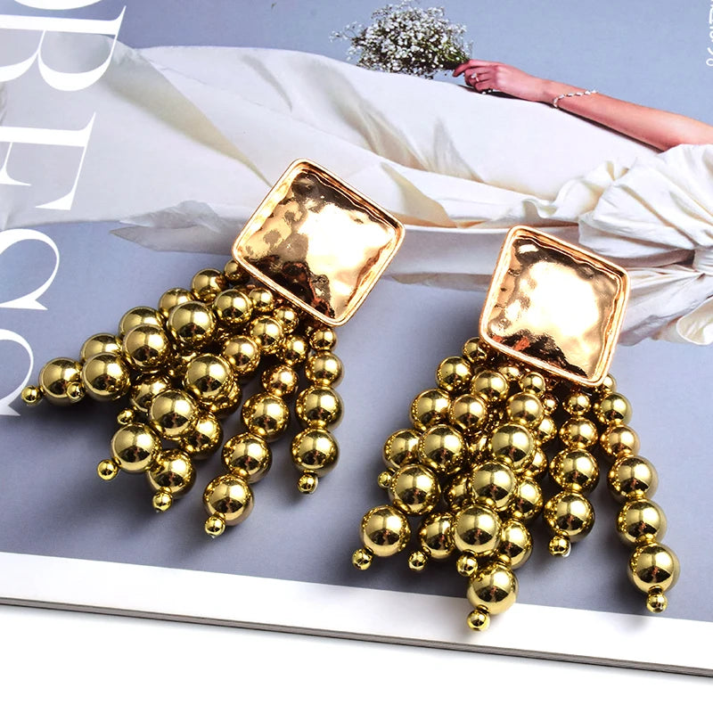 Hemasa  Wooden Drop Dangle Earrings Wedding Jewelry For Women brincos
