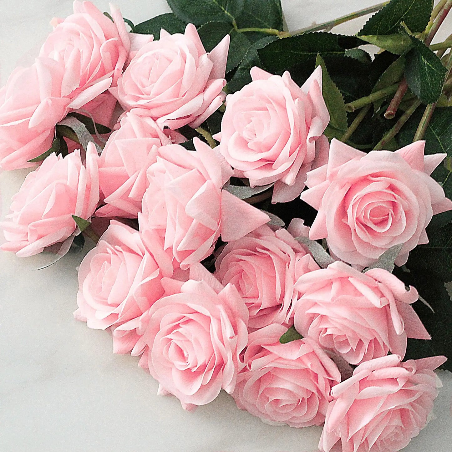 15Pcs/lot High Quality Artificial Flowers Decor Rose Latex Flower Home Decoration Real Touch Rose Wedding Bridal Bouquet Flower