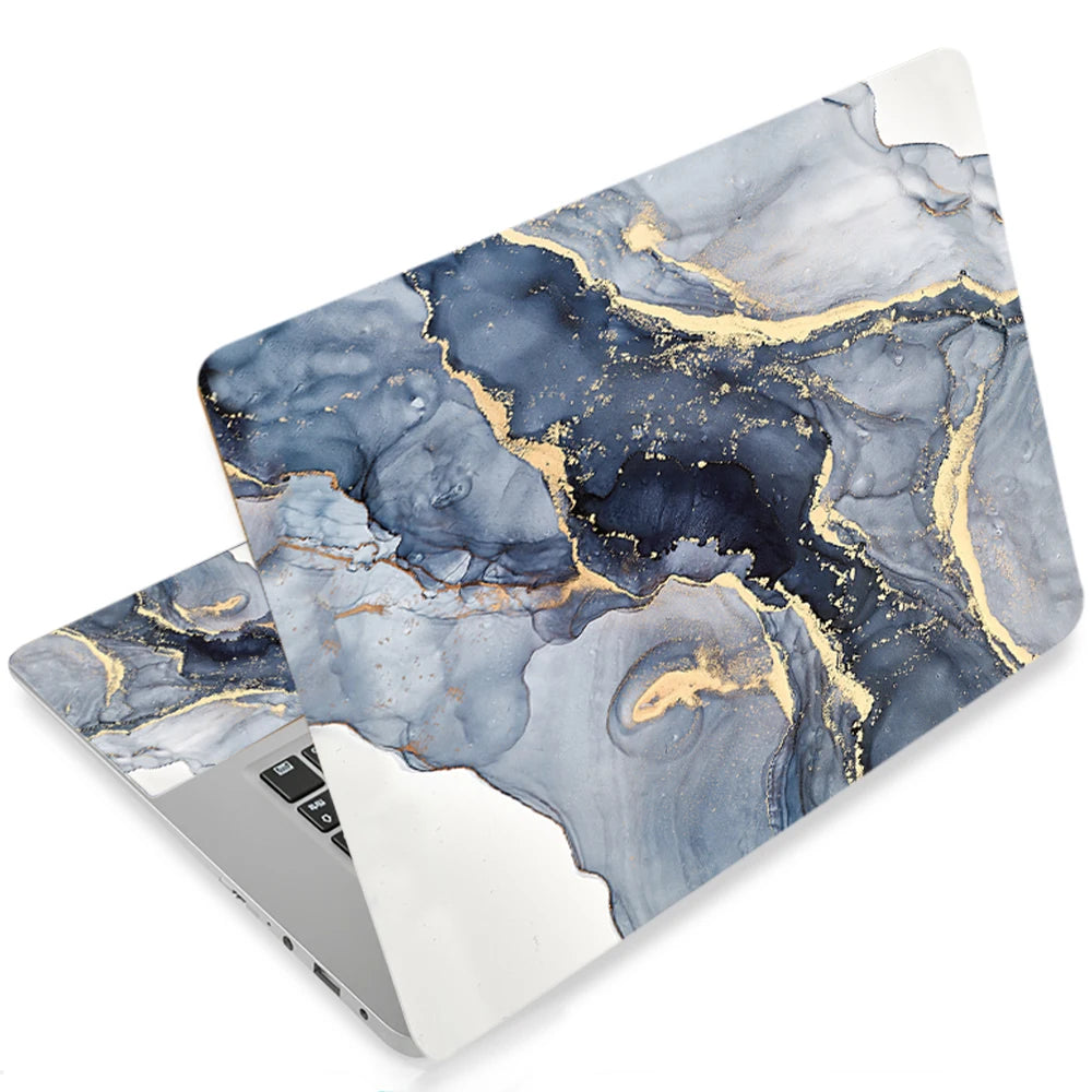 Hemasa Laptop Sticker 15.6 skin DIY Marble 15.6 Notebook Cover Decal Skins14 15.6 17 inch for MacBook Air Pro 13/HP/DELl/Lenovo