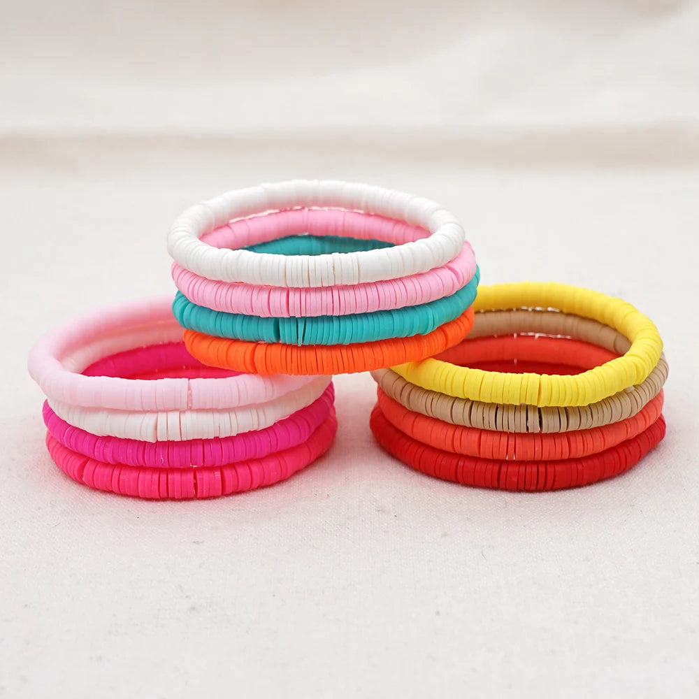 Hemasa  Polymer Clay Bracelets Pure Handmade Bead Boho Bracelet for Man and Woman Cheap Items and Free Shipping