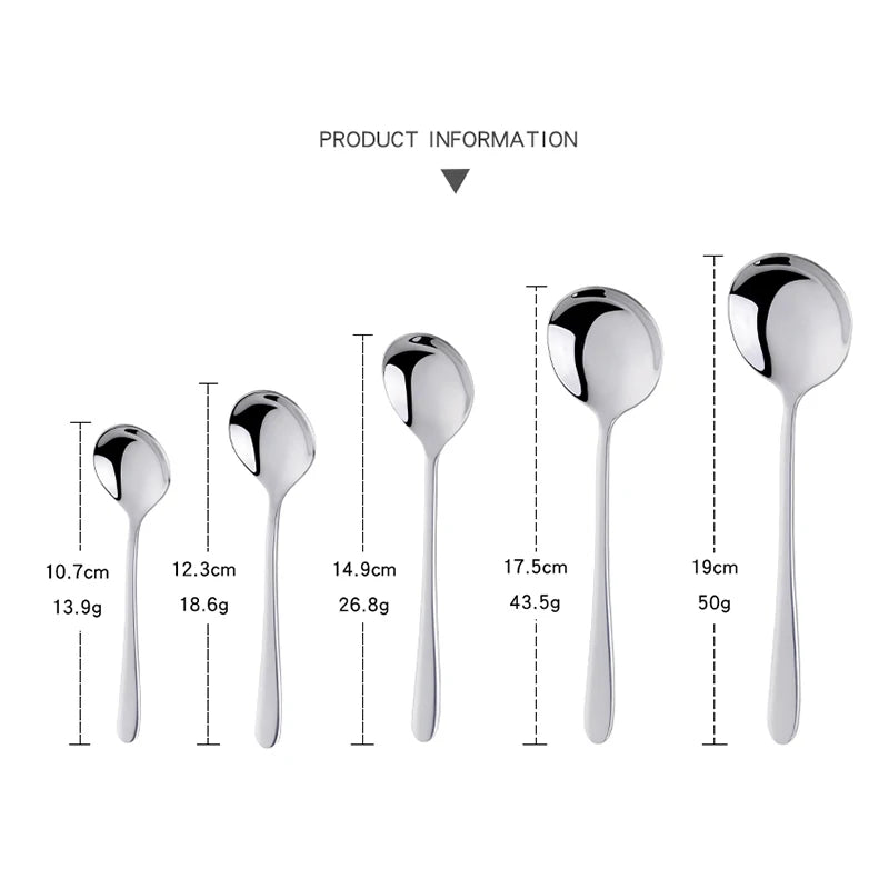Hemasa Stainless Steel Coffee Tea Spoons /Gold Blue Beautiful Teaspoons/ Mixing Soup Spoon Dinnerware Flatware Christmas Serving Spoon